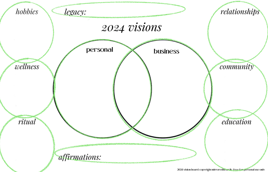 2024 vision board ( free digital download)